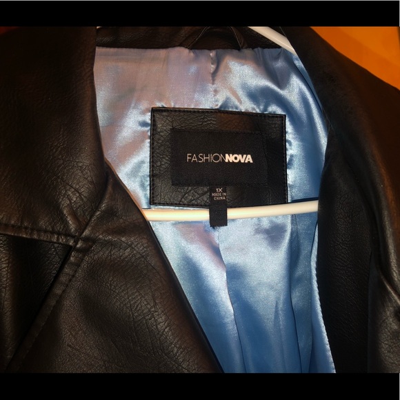 Fashion nova VEGAN leather jacket - Picture 5 of 5